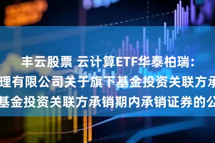 丰云股票 云计算ETF华泰柏瑞: 华泰柏瑞基金管理有限公司关于旗下基金投资关联方承销期内承销证券的公告